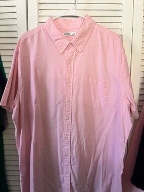 Sonoma Light Pink Short-Sleeve Button-Down Shirt